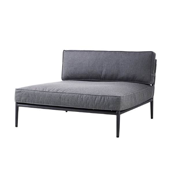 Cane-line Conic Daybed Modul - Grå til udendørs loungeområde