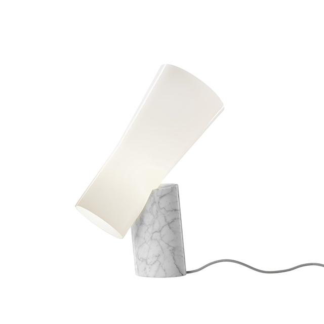 Foscarini Nile Bordlampe i Hvid Marmor - Unik Designbelysning
