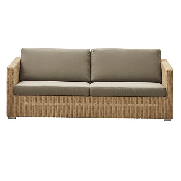 Cane-line Chester Sofa i Natur med Hynde - Taupe