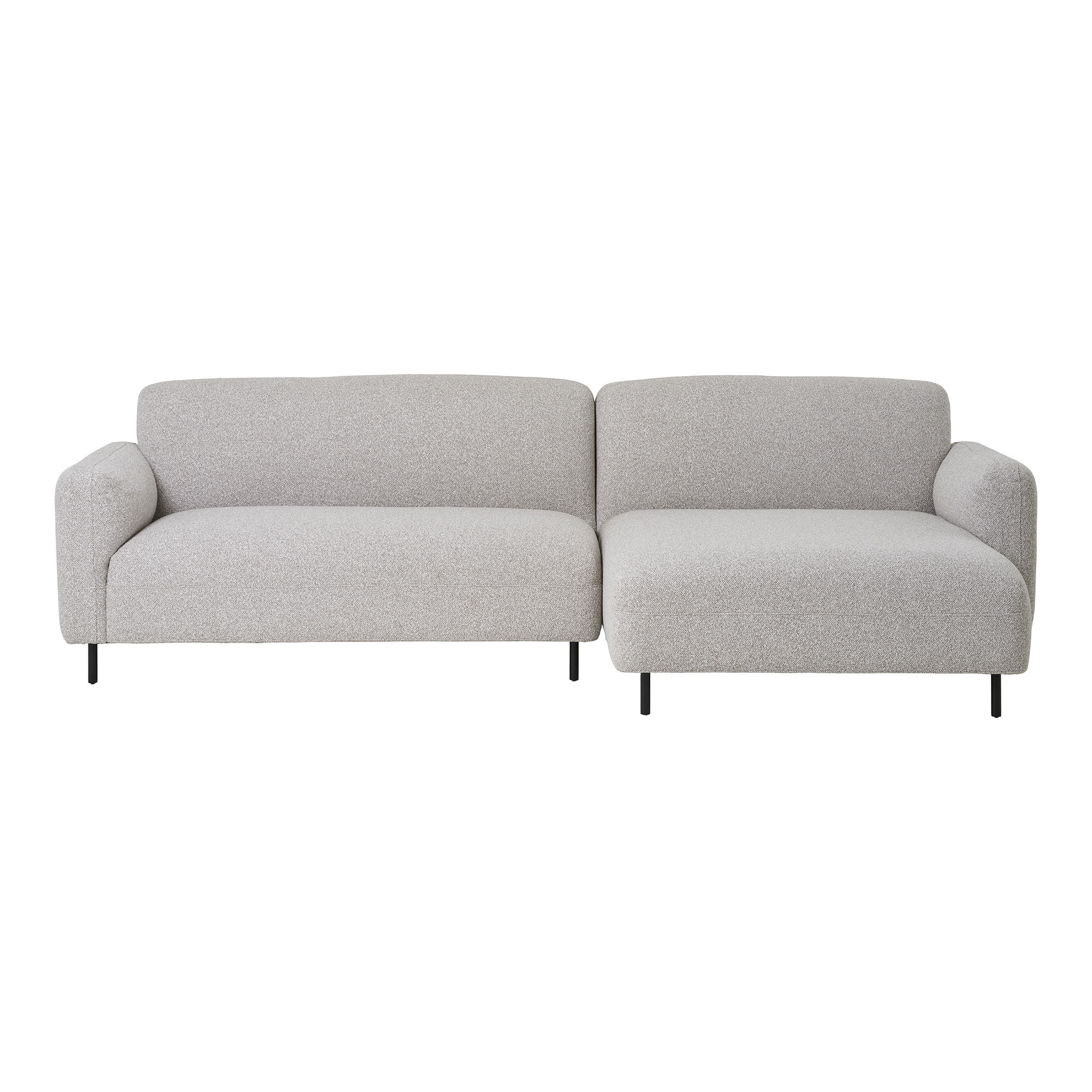 House Nordic Salvador Loungesofa Loungesofa  Højrevendt  Bouclé  Lysegrå  Hn1253