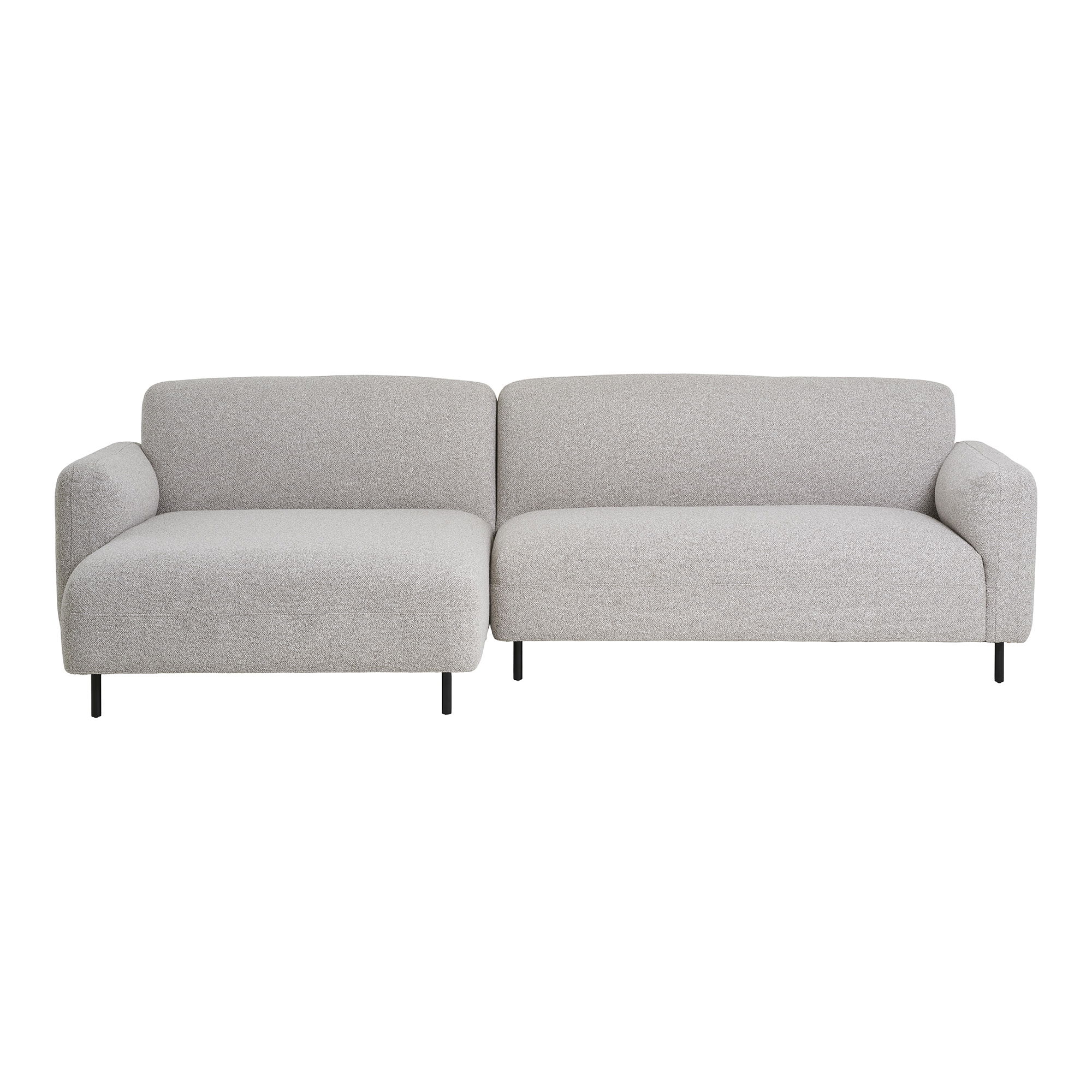 House Nordic Salvador Loungesofa Loungesofa  Venstrevendt  Bouclé  Lysegrå  Hn1253