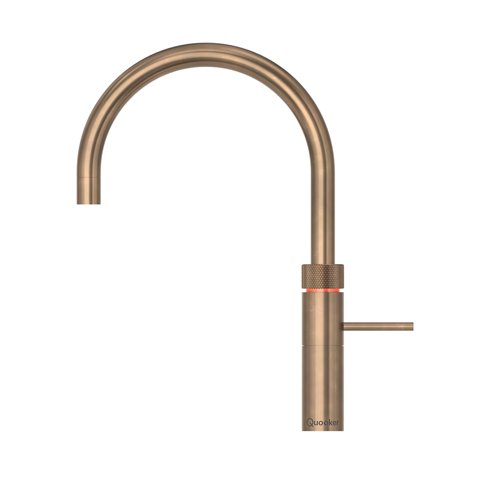 Quooker Fusion Round Bruneret Messing Uden Beholder