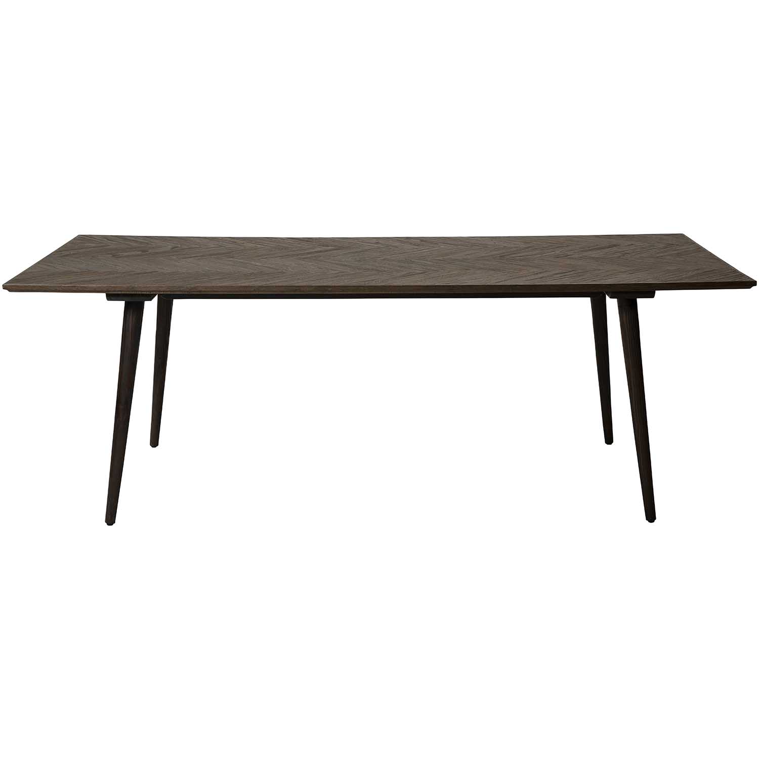 Dan-form Bone Spisebord Brun Genbrugs Elmetræ   Træ  220x100