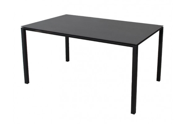 Cane-line Pure Havebord 90x150   Lavagrå   Sort Bordplade