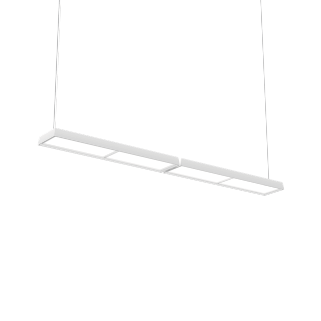 Louis Poulsen   Slim Pendel Dobbelt 3000k   Dali Hvid