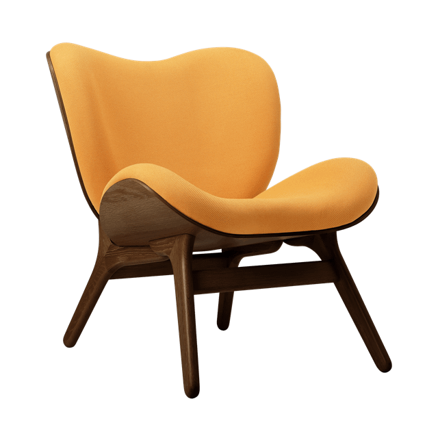 Umage   Conversation Piece Lænestol Mørk Egetræ Tangerine
