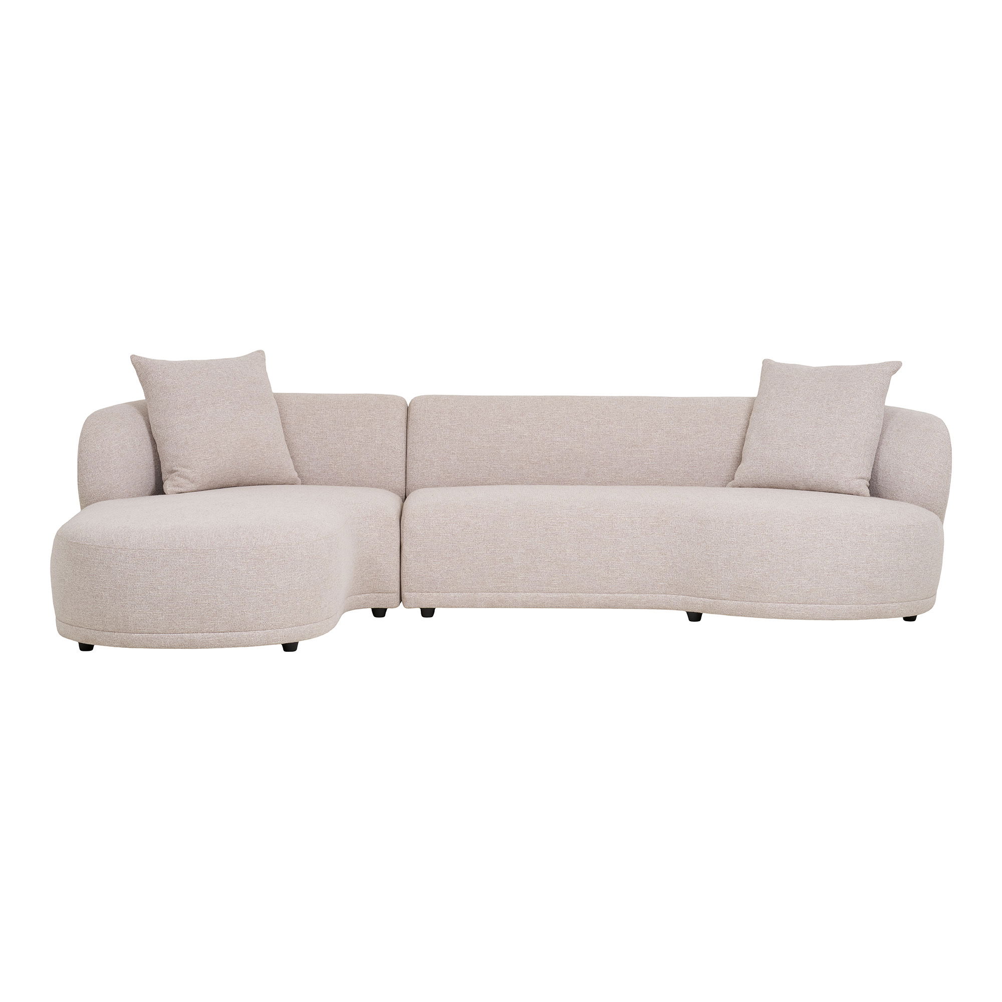 House Nordicâ  Kingston Sofa Sofa Med   Puder  Venstrevendt  Natur  Hn1295