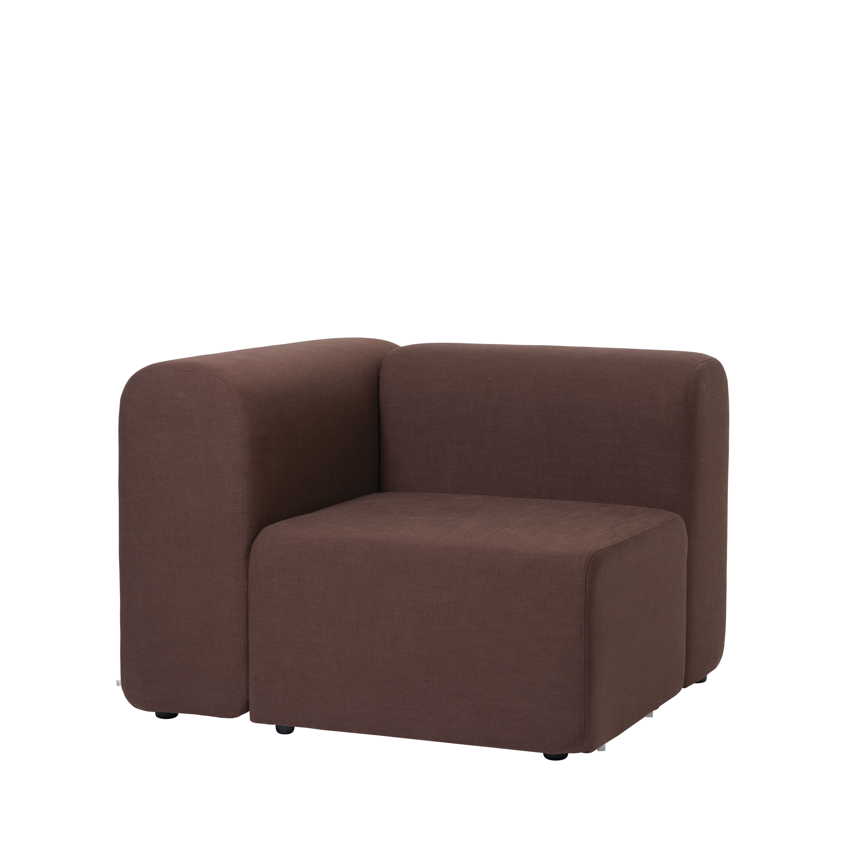 Broste Copenhagen Lagoon Modulsofa Højre Hjørnedel Brun Stof