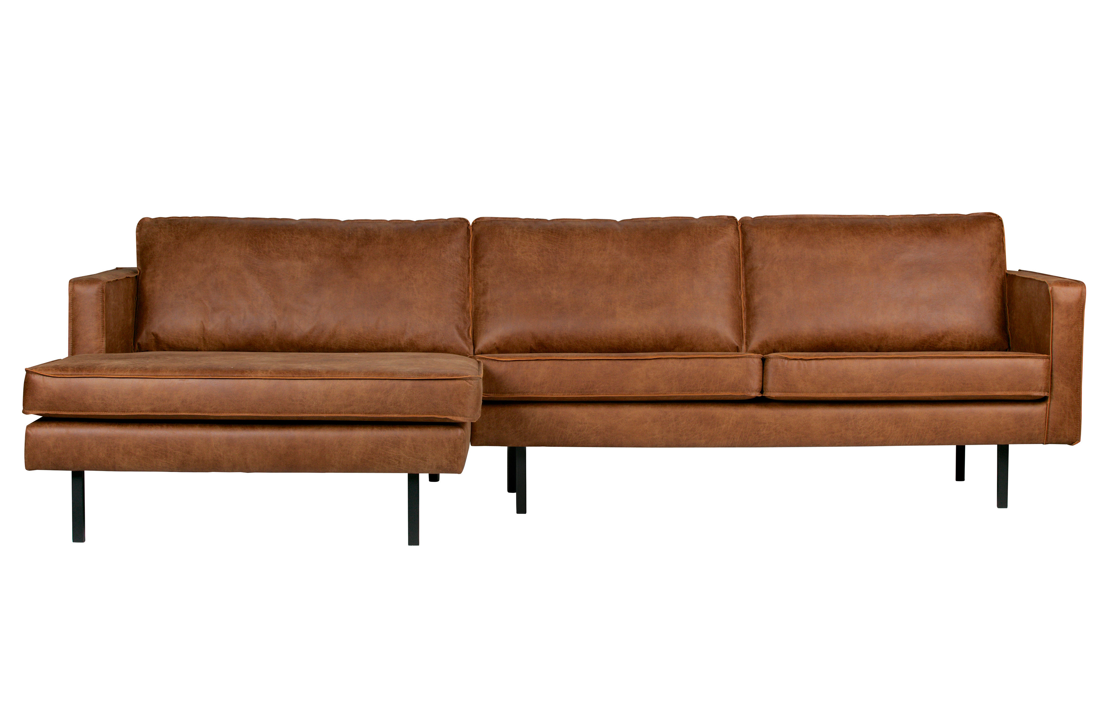 Bepurehome Rodeo Sofa     Venstre Chaiselong Cognac Stof