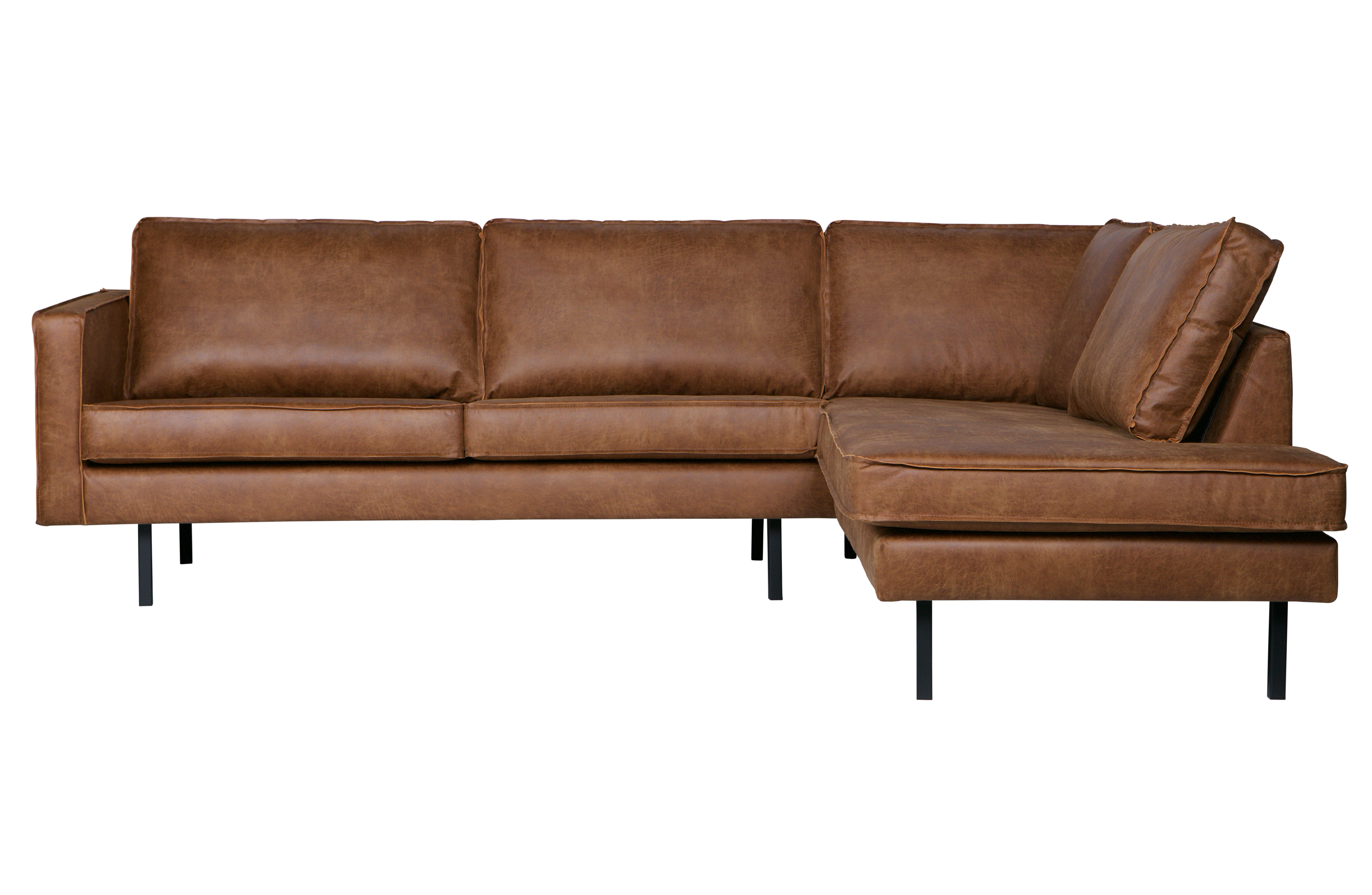 Bepurehome Rodeo Hjørnesofa  Højre Cognac Stof
