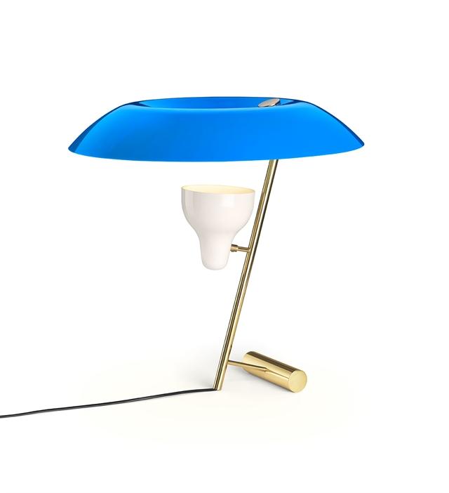 Astep Model 548 Bordlampe Messing Blå