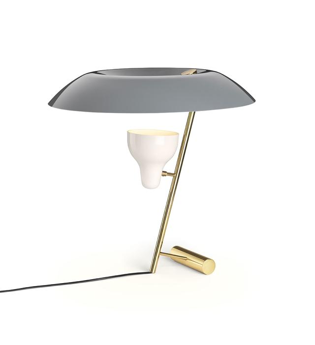 Astep Model 548 Bordlampe Messing Grå