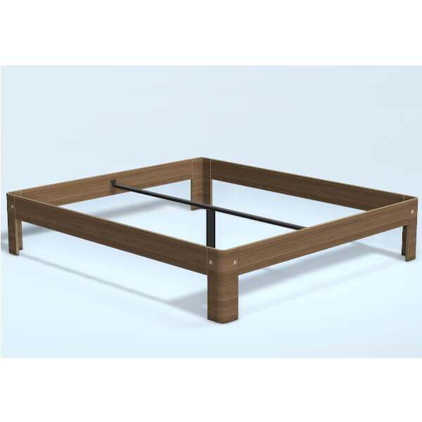 Auping Auronde Natural Walnut -dobbeltseng