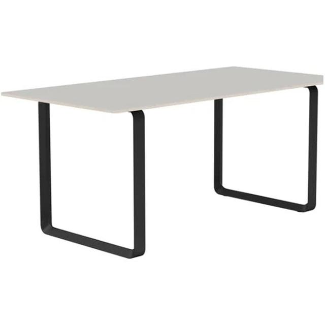 Muuto 70 70 Spisebord 170x85 Grå Linolium Sort