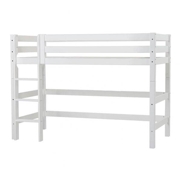 Hoppekids Eco Luxury Mellemhøj Seng Med Stige 90x200      Flex  Bund   Eco Luxury Madras