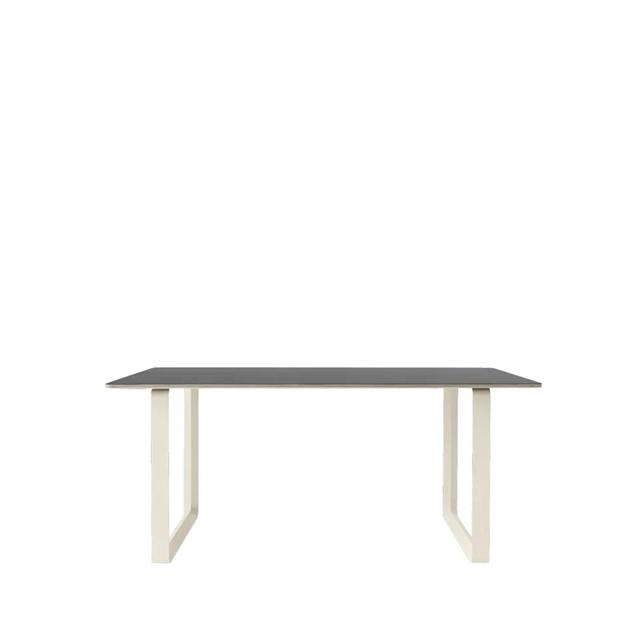 Muuto 70 70 Spisebord 170x85 Sort Linolium Sand