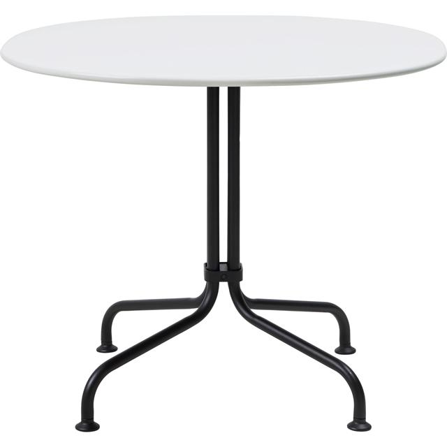 Gubi Carmel Bistro Cafébord 75x75 Mat Sort Clam White