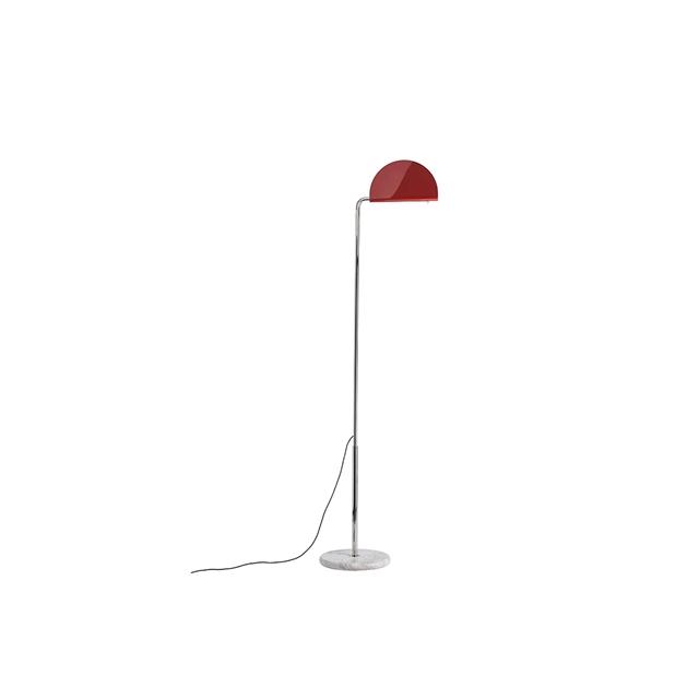 Dcwéditions Mezzaluna Gulvlampe Krom Rød