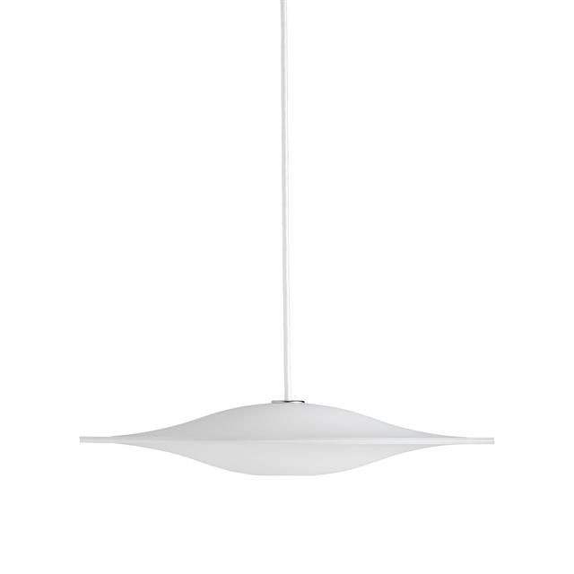 Piet Hein Sinus 440p Pendel Opal Med Hvid Tekstil Ledning