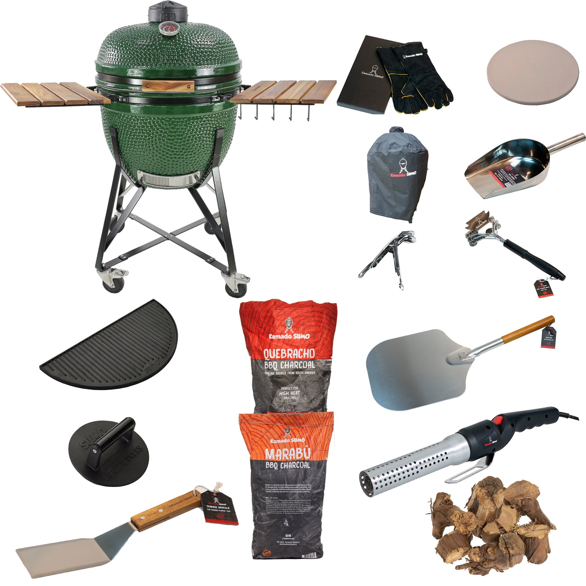 Maxi Stor Grillpakke  Grøn