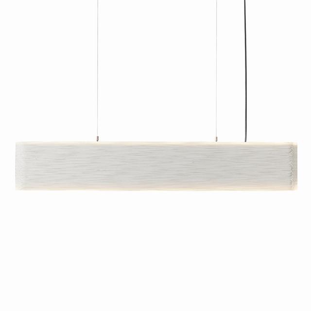 Graypants Linear Hewn 48   Single Circuit Pendel Hvid