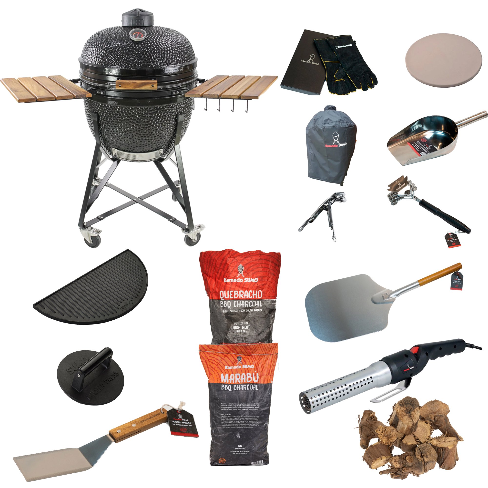 Maxi Stor Grillpakke  Sort