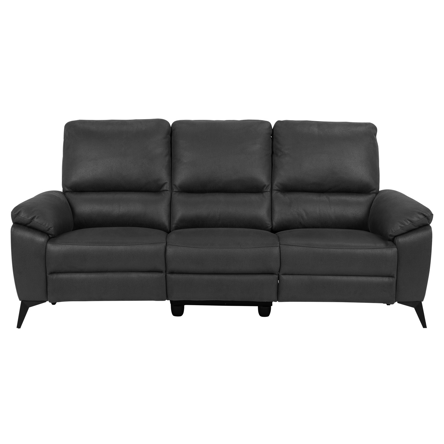 Act Nordic Rana   Pers  Sofa       Elektriske Reclinere   Usb Port   Stik Grå Polyester   Sort Metal
