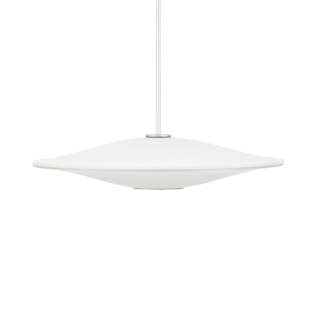 Piet Hein Sinus 330p Pendel Opal Med Hvid Tekstil Ledning
