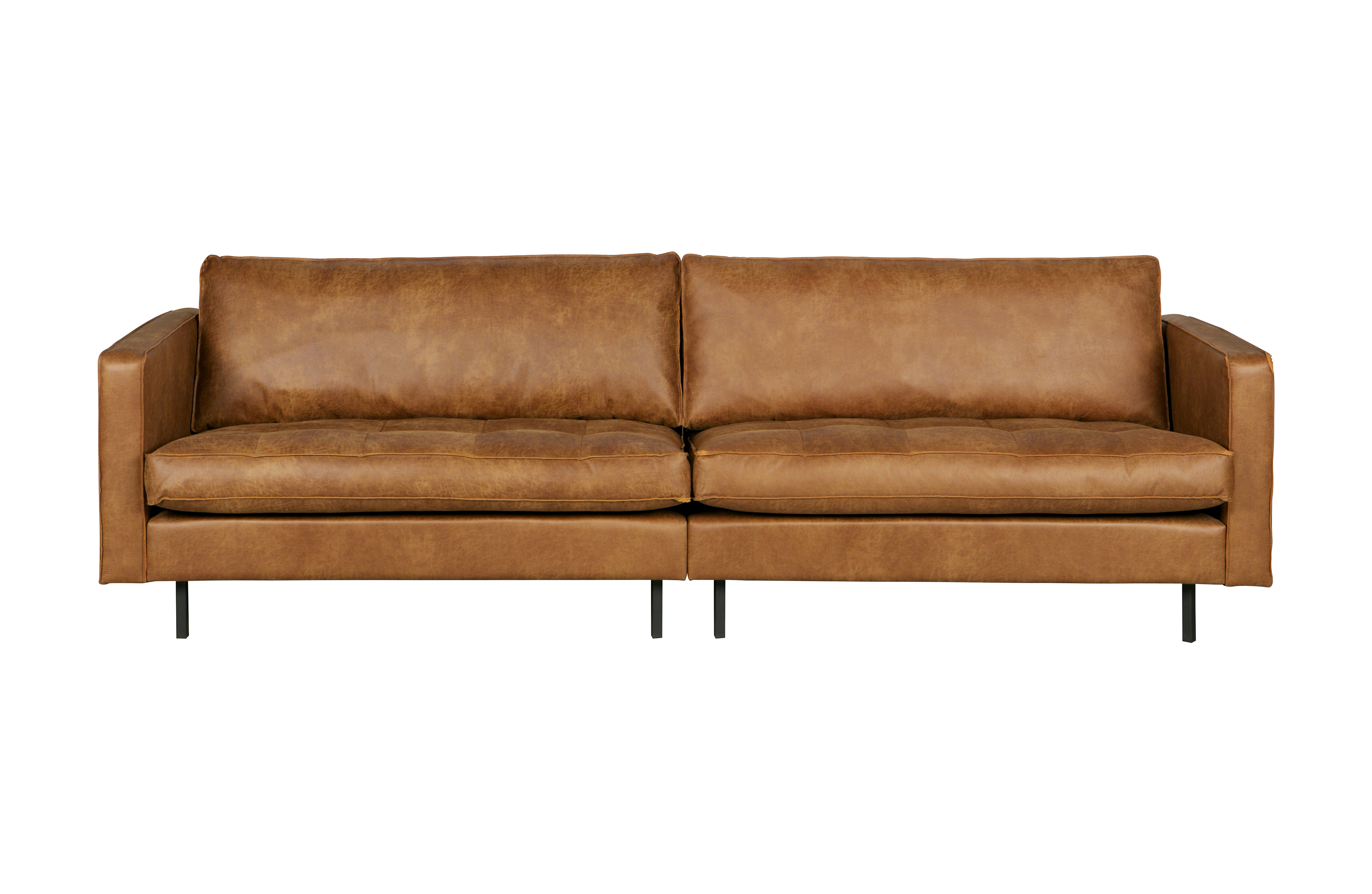 Bepurehome Rodeo   Pers  Sofa Cognac Stof