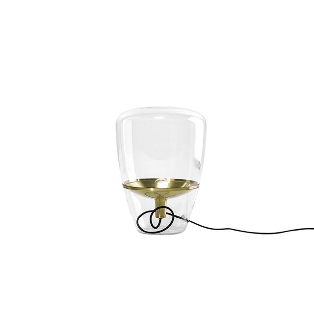 Brokis Balloons Lille Bord Gulvlampe Klart Glas Messing