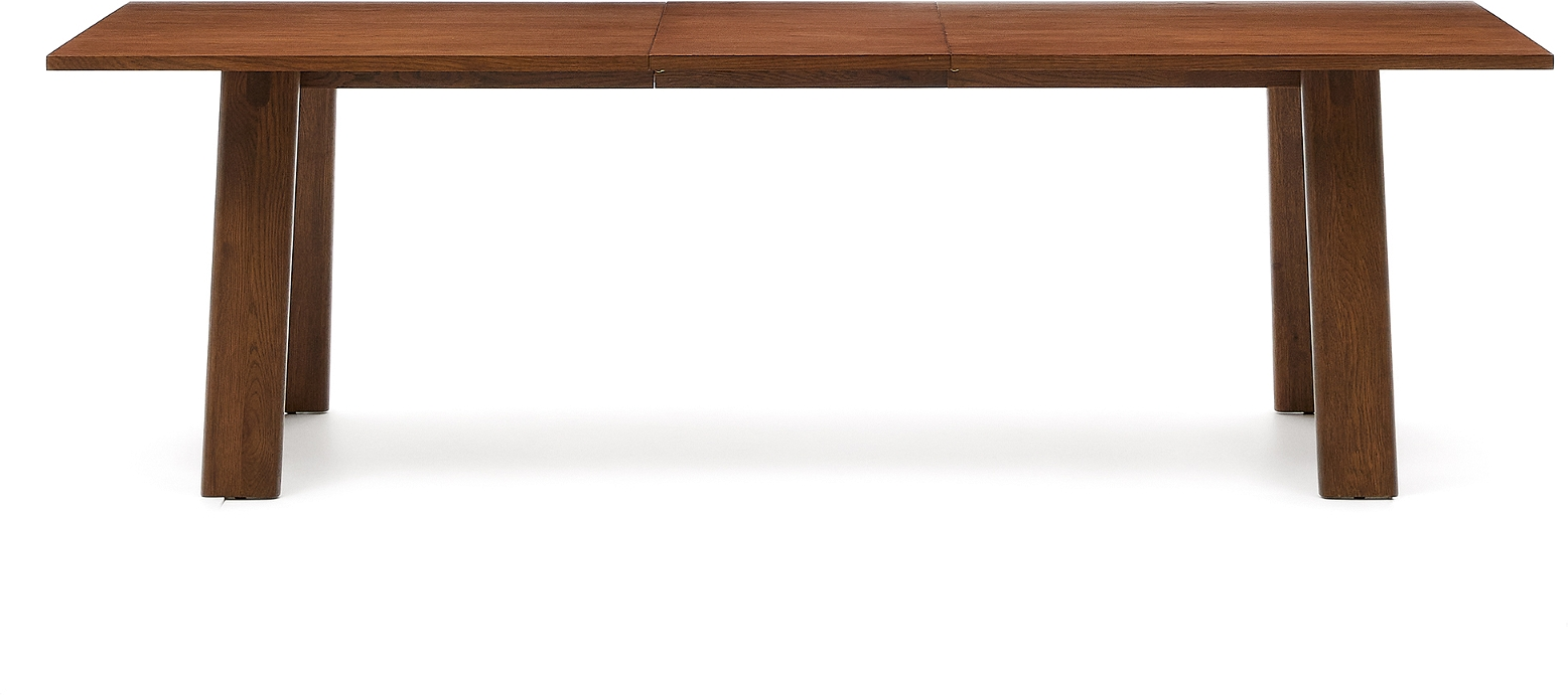 Arlen  Spisebord Med Udtræk  Mørk Natur  H75x200x95    Egetræ