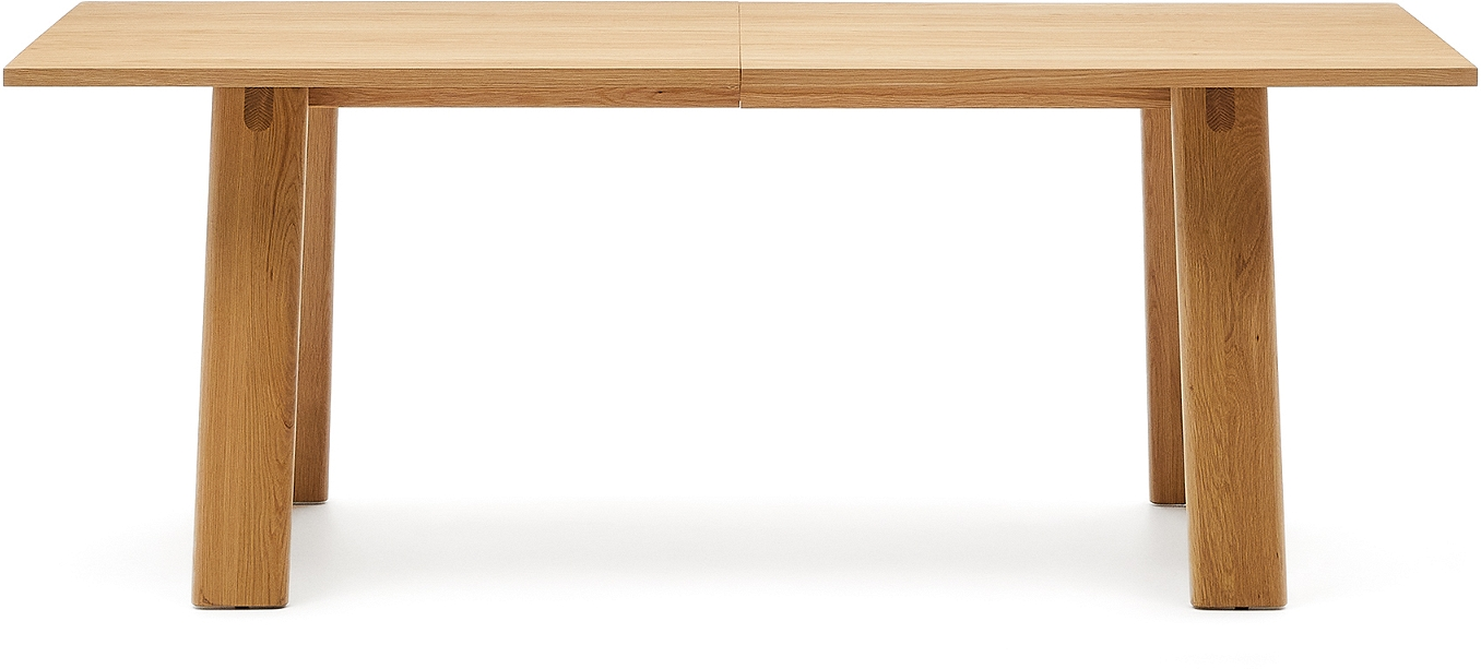 Arlen  Spisebord Med Udtræk  Natur  H75x200x95    Egetræ