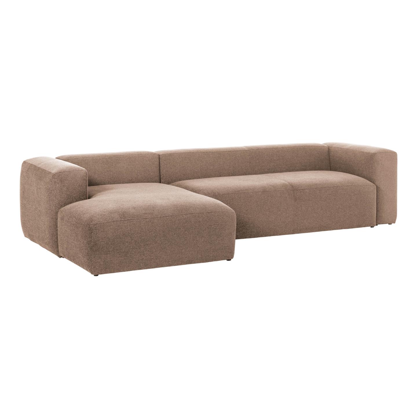 Kave Home Blok  -personers Sofa Med Venstre Chaiselong   Pink 330