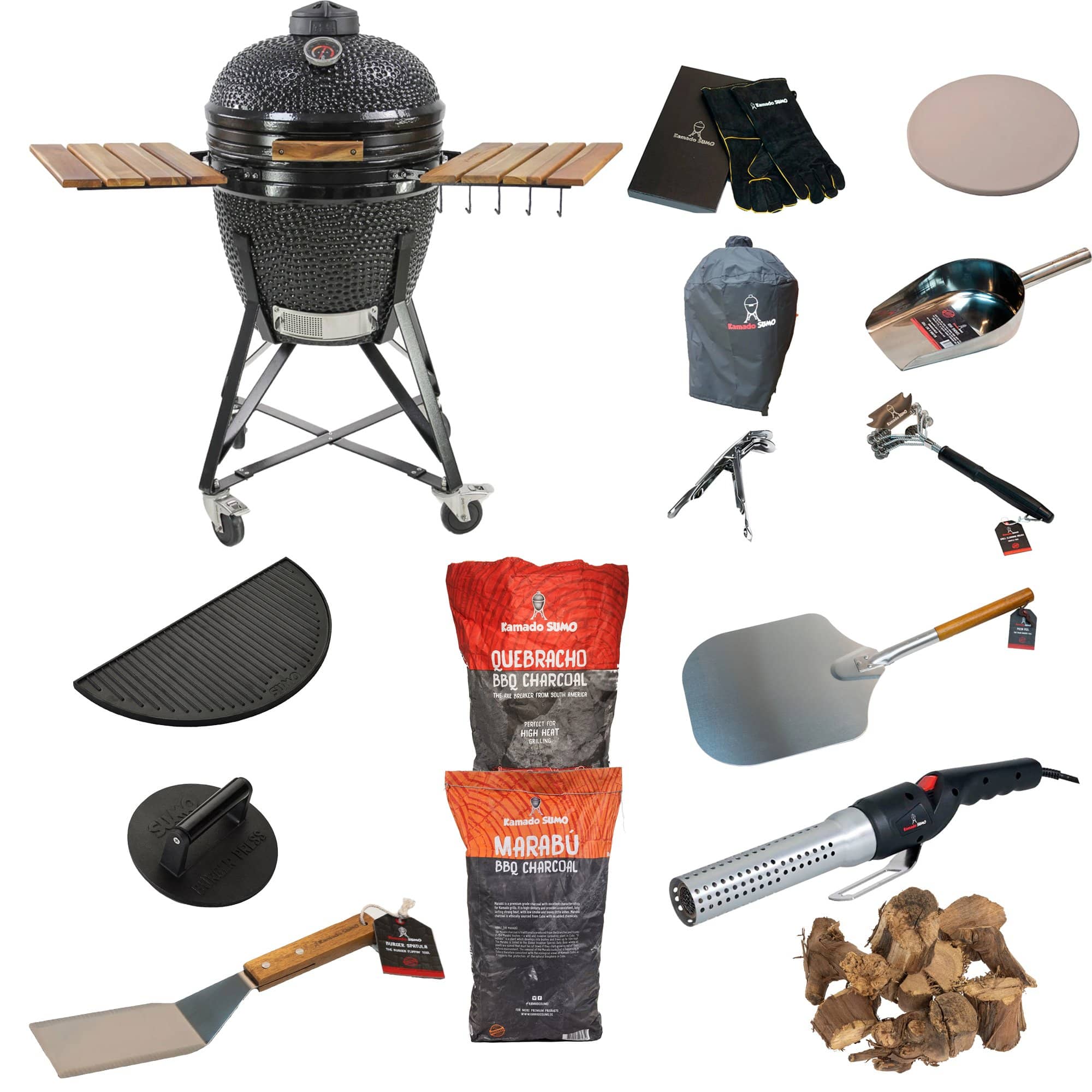 Midi Stor Grillpakke  Sort