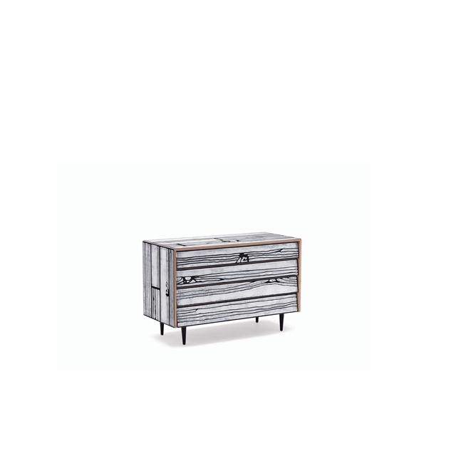 Established   Sons Wrongwoods Kommode L10   Hvid Sort