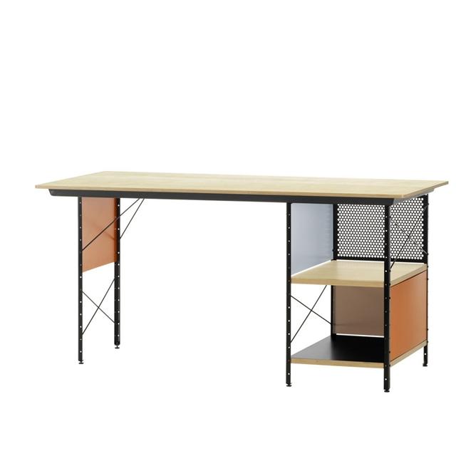 Vitra Eames Edu Skrivebord Sort Orange Blå Birk