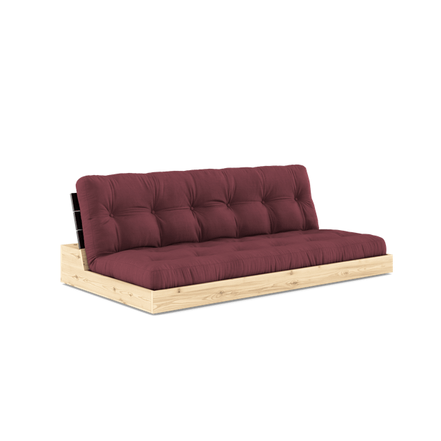 Karup Design Base Sovesofa Med  -lags Madras Black Night Bordeaux