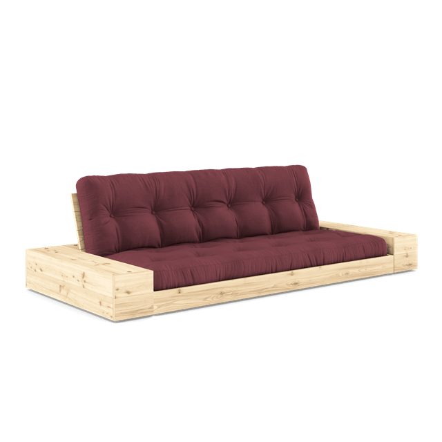 Karup Design Base Sovesofa Med Sidekasse    -lags Madras Klar Bordeaux