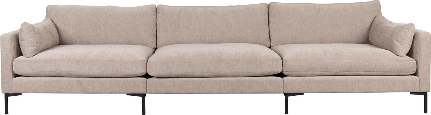 -personers Sofa Zuiver Summer Stenlysgrå Stof H82   B335   D101